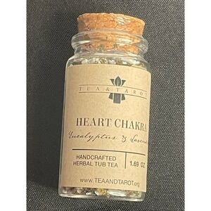 Tea and Tarot Heart Chakra Herbal Bath Tea Eucalyptus Lavender 1.69 Oz